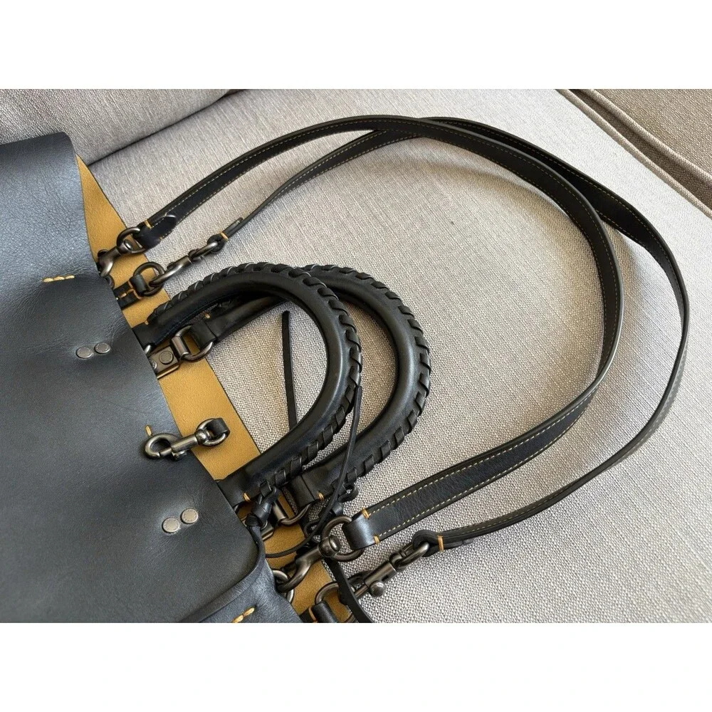 COACH 26885 Rogue tote glovetanned calf leather black 2WAY Handbag shoulder bag